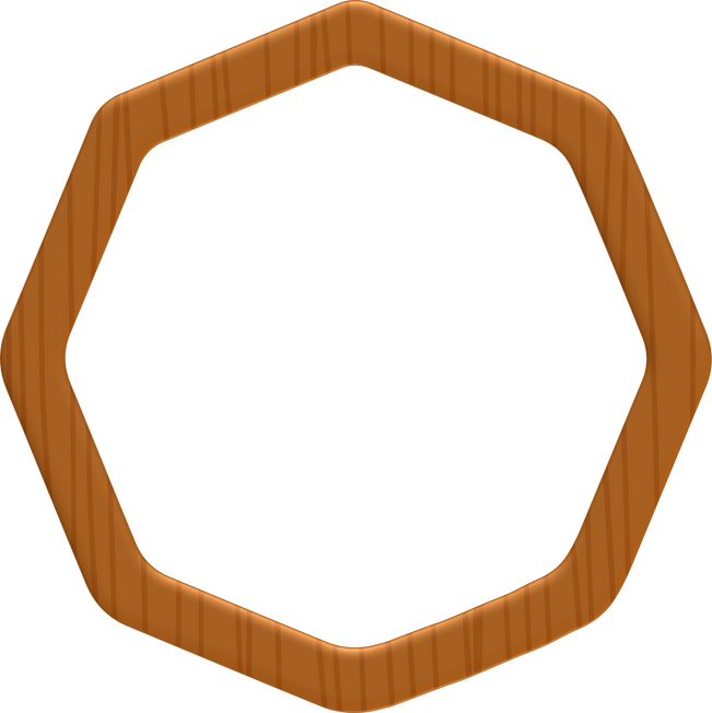 Wooden Octagon Frame